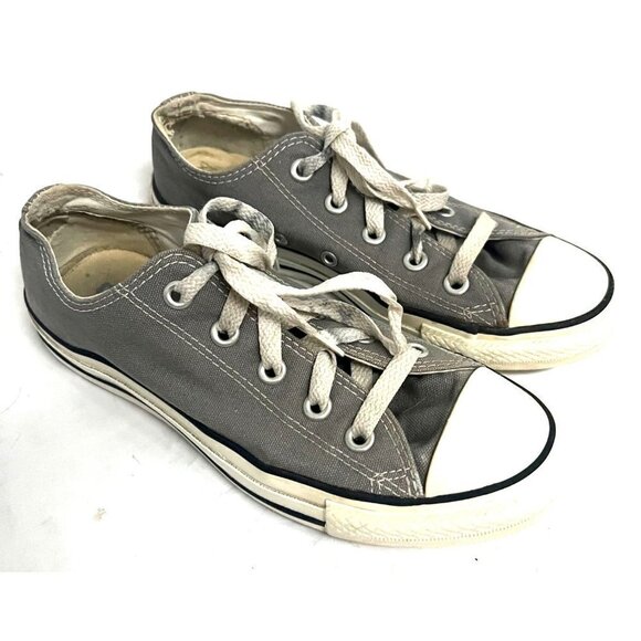 Converse Chuck Taylor All Star Gray Low Top Sneakers Shoes US 6 Old School Retro - Picture 2 of 8